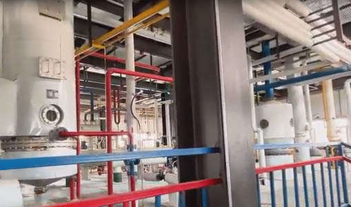 Soybean oil processing plant